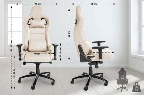 Brostuhl Keren Echtleder