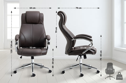 Brostuhl Salford Echtleder