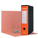 ESSELTE ESSENTIALS G75 REGISTRTORE FORMATO PROTOCOLLO IN CARTONE 330X230X80 mm CON CUSTODIA ARANCIO CONF 6 Pz.