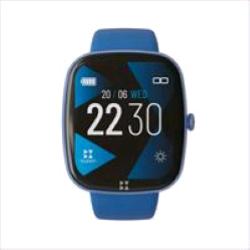 TECHMADE BUYTECH SMARTWATCH 1.83" BLUETOOTH 5.3 G-SENSOR CARDIO TEST PEDOMETRO CINTURINO IN SILICONE BLU