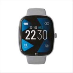 TECHMADE BUYTECH SMARTWATCH 1.83" BLUETOOTH 5.3 G-SENSOR CARDIO TEST PEDOMETRO CINTURINO IN SILICONE GREY