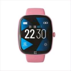 TECHMADE BUYTECH SMARTWATCH 1.83" BLUETOOTH 5.3 G-SENSOR CARDIO TEST PEDOMETRO CINTURINO IN SILICONE ROSA