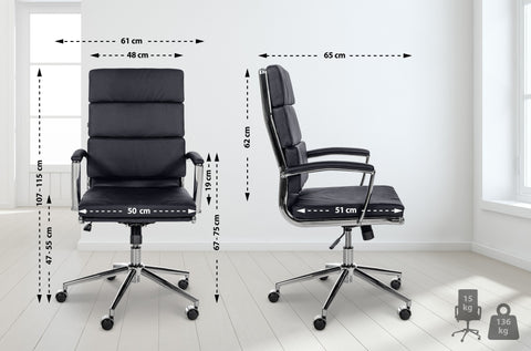 Brostuhl Cleveland Echtleder