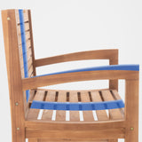 Teakbank Halden 120 cm mit Abdeckhaube