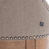 *** Sgabello CLP da bar in tessuto Lakewood, luce anticata