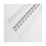 GBC DORSI METALLICI A SPIRALE PASSO 3:1 21 ANELLI DA 10 mm RILEGATURA 71/85 FOGLI COL. NERO CONF 100 Pz.