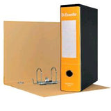 ESSELTE ESSENTIAL G75 REGISTRATORE CON CUSTODIA FORMATO PROTOCOLLO IN CARTONE 330X230X80 mm GIALLO CONF 6 Pz.