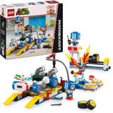 LEGO SUPR MARIO KART OFFICINA DI TOAD GARAGE DA COSTRUIRE CON 2 PERSONAGGI E ACCESSORI