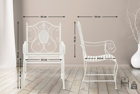 2er Set Gartensthle Punjab