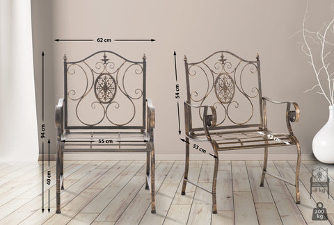 2er Set Gartensthle Punjab