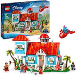 LEGO DISNEY CASA SULLA SPIAGGIA DI LILO E STITCH CON 6 STANZE OSSERVATORIO ASTRONAVE E 5 MINIFIGURE