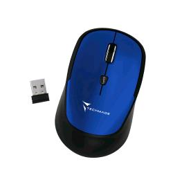 TECHMADE TM-XJ35-BL MOUSE OTTICO WIRELESS 2.4GHZ 8.000-1.600 DPI REGOLABILI CON NANO RICEVITORE USB BLUE