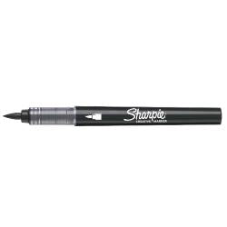 SHARPIE ACRYLIC CREATIVE MARCATORE PERMANENTE PUNTA A PENNELLO NERO CONF 6 Pz.