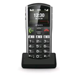 EMPORIA SIMPLICITY V3 SENIOR PHONE 2" TASTI GRANDI 2G RADIO FM BLUETOOTH NERO ARGENTO