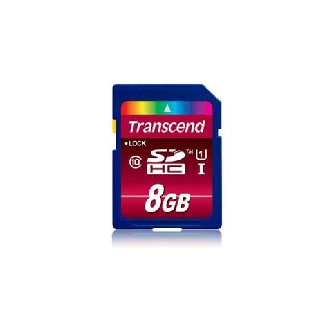 Transcend 8GB SDHC Class 10 UHS-I memoria flash Classe 10 NAND