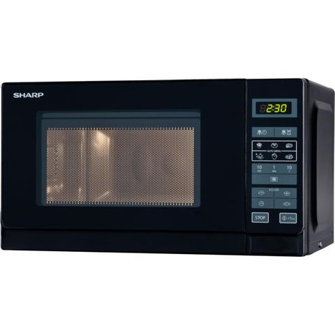 Sharp Home Appliances R-242 BKW forno a microonde Superficie piana Solo microonde 20 L 800 W Nero