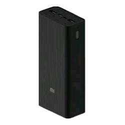 XIAOMI Mi POWERBANK 30.000mAh 18 W RICARICA 3 DISPOSITIVI CONTEMPORANEAMENTE APPROVATO PER CABINA AEREO 2 x USB-A - 1 x USB-C NERO