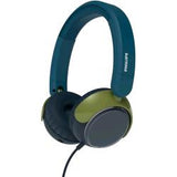 PHILIPS TAK2000 CUFFIE ON-EAR PER BAMBINI CABLATA 1x Jack 3.5mm VOLUME LIMITATO A 85dB PIEGHEVOLI MUSICA A CHIAMATE COLORE OTTANIO