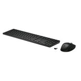 HP 655 SET TASTIERA FULL SIZE WIRELESS 2.4GHz LAYOUT ITALIANO + MOUSE 3 TASTI NERO