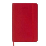 MOLESKINE DAILY PLANNER AGENDA GIORNALIERA 2026 12 MESI FORMATO POCKET 9 X 14 CM COPERTINA MORBIDA CHIUSURA CON ELASTICO ROSSO