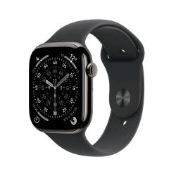 APPLE WATCH SERIES 11 GPS + CELLULAR 5G 46mm CASSA TITANIO ARDESIA CON SPORT BAND NERO - M/L
