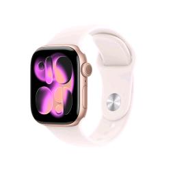 APPLE WATCH SERIES 11 GPS + CELLULAR 5G 42mm CASSA ALLUMINIO ORO ROSA CON BAND ROSA FARD - S/M