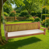 Schaukelbank Joyce mit Sitzkissen 200 cm + teak