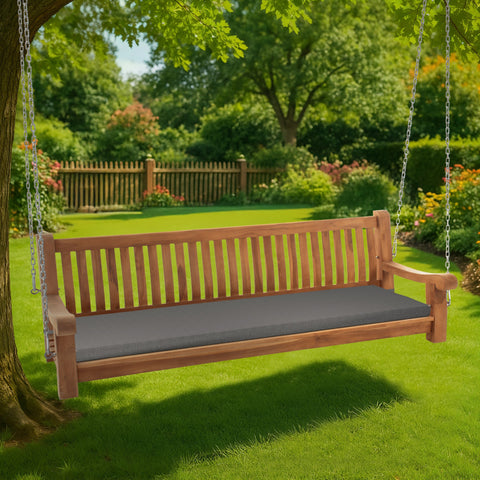 Schaukelbank Joyce mit Sitzkissen 200 cm + teak