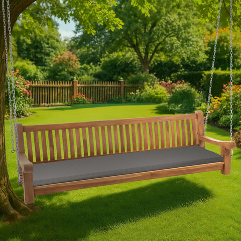 Schaukelbank Joyce mit Sitzkissen 220 cm + teak