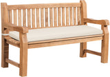 Teakbank Jackson mit Sitzkissen 150 cm + teak