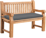 Teakbank Jackson mit Sitzkissen 150 cm + teak