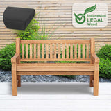 Teakbank Jackson mit Sitzkissen 150 cm + teak