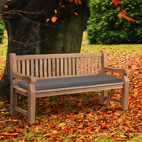 Teakbank Jackson mit Sitzkissen 180 cm + teak