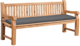 Teakbank Jackson mit Sitzkissen 200 cm + teak