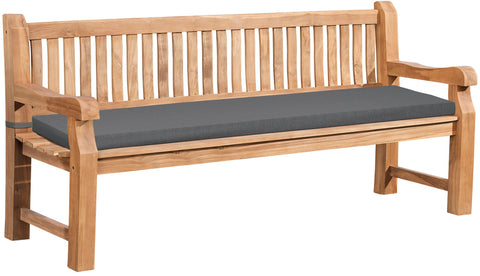 Teakbank Jackson mit Sitzkissen 200 cm + teak