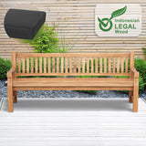 Teakbank Jackson mit Sitzkissen 220 cm + teak