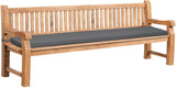 Teakbank Jackson mit Sitzkissen 240 cm + teak