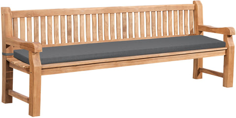 Teakbank Jackson mit Sitzkissen 240 cm + teak