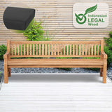 Teakbank Jackson mit Sitzkissen 240 cm + teak