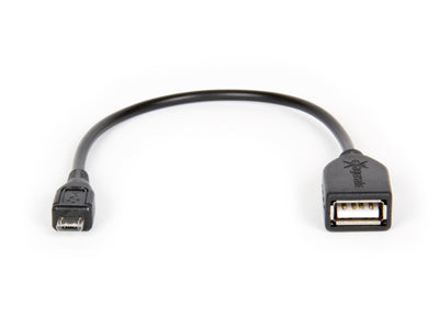 HAMLET XUMICROTG CAVO DA MICRO USB MASCHIO A USB FEMMINA COLORE BLACK