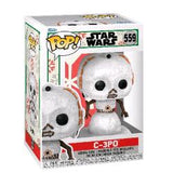 FUNKO POP STAR WARS HOLIDAY C-3PO FIGURA IN VINILE 9.5 CM DA COLLEZIONE