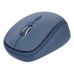 MOUSE TRUST Yvi+ SILENT WIRELESS MOUSE OTTICO SILENZIOSO 2.4GHz AMBIDESTRO 16.00DPI 4 TASTI DARK BLUE