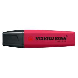 STABILO BOSS WILDFLOWER EVIDENZIATORE PUNTA A SCALPELLO 2/5 mm BORGOGNA CONF 10 Pz.