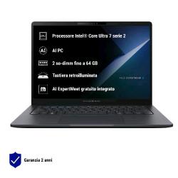 ASUS EXPERTBOOK B3 B3405CCA-LY1604X COPILOT+ PC 14" INTEL CORE ULTRA 7 255H RAM 16GB-SSD 1TB NVMe-INTEL ARC GRAPHICS 140T-WI-FI 6E GIGABIT ETHERNET-WIN 11 PROF (90NX08L1-M01VU0)