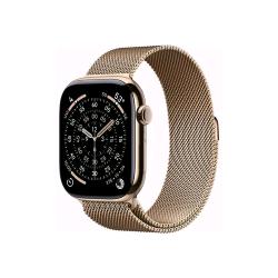 APPLE WATCH SERIES 11 GPS + CELLULAR 5G 46mm CASSA TITANIO ORO CON LOOP IN MAGLIA MILANESE ORO - M/L
