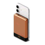 CYGNETT MAGSLIM POWER BANK 10.000mAh RICARICA WIRELESS COMPATIBILE CON MagSafe e Qi COPPER CARAMEL