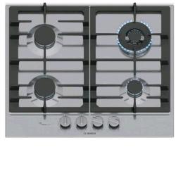 BOSCH PCH6A5I90 PIANO COTTURA A GAS 4 FUOCHI 60CM PIANO IN ACCIAIO INOX