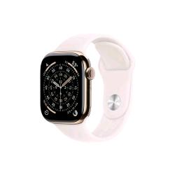 APPLE WATCH SERIES 11 GPS + CELLULAR 5G 42mm CASSA TITANIO ORO CON BAND ROSA FARD - S/M