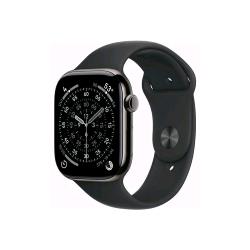 APPLE WATCH SERIES 11 GPS + CELLULAR 5G 46mm CASSA TITANIO ARDESIA CON SPORT BAND NERO - S/M