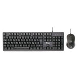 ITEK DEC C01 TASTIERA FULL SIZE QWERTY 105 TASTI + MOUSE USB NERO